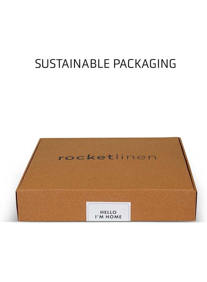 RocketLinen White Cotton Fitted Sheet – Hotel Style Luxury, 400 Thread Count (Tested), Soft Sateen Weave - Fitted Sheet 140x200cm size, 1Pc (Double) - Image 4