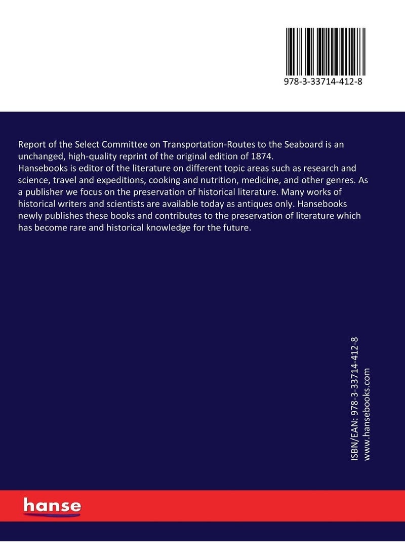 Report of the Select Committee on Transportation-Routes to the Seaboard  - Image 2