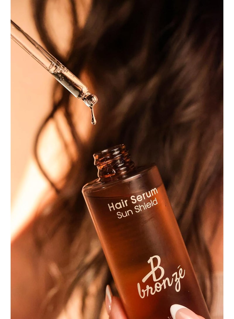 B bronze Hair Serum Sun Shield, 100 ml – UV & Heat Protection Serum with Argan Oil & Vitamin E | Frizz‑Control & Shine | Lightweight, Vegan & Cruelty‑Free - Image 2