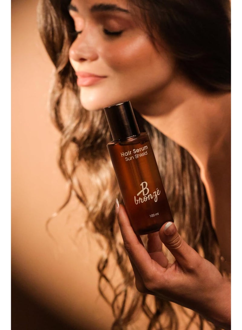 B bronze Hair Serum Sun Shield, 100 ml – UV & Heat Protection Serum with Argan Oil & Vitamin E | Frizz‑Control & Shine | Lightweight, Vegan & Cruelty‑Free - Image 5