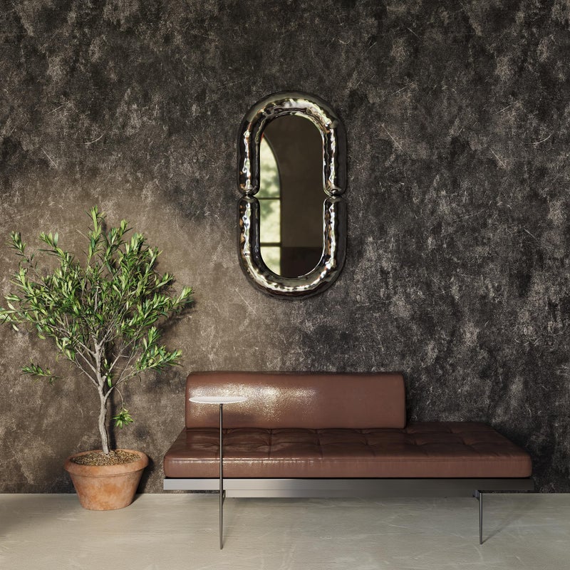 3yecao 31"Ã—157" Big Roll Wide Thick Dark Brown Tan Grey Concrete Wallpaper Peel Stick Vinyl Adhesive Waterproof Glossy Taupe Charcoal Gray Concrete Cement Contact Paper for Living Room Bedroom Walls - Image 4