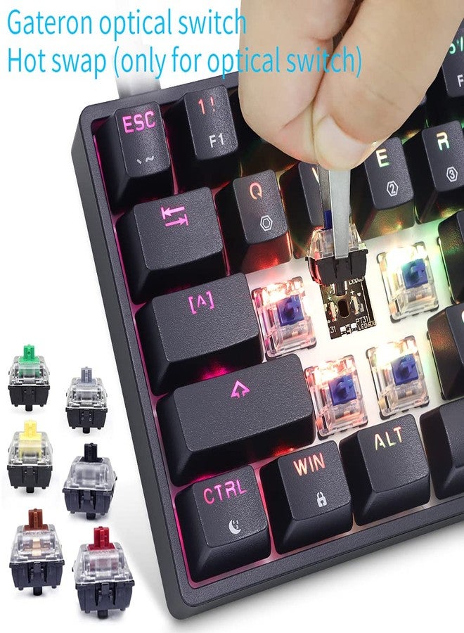SKYLOONG GK61 SK61 60% Mechanical Keyboard 61 Keys Portable Small Full Keys Programmable Gaming Keyboard Red Switch Hot Swappable RGB Mechanical Keyboard for PC Mac Laptop - Image 5
