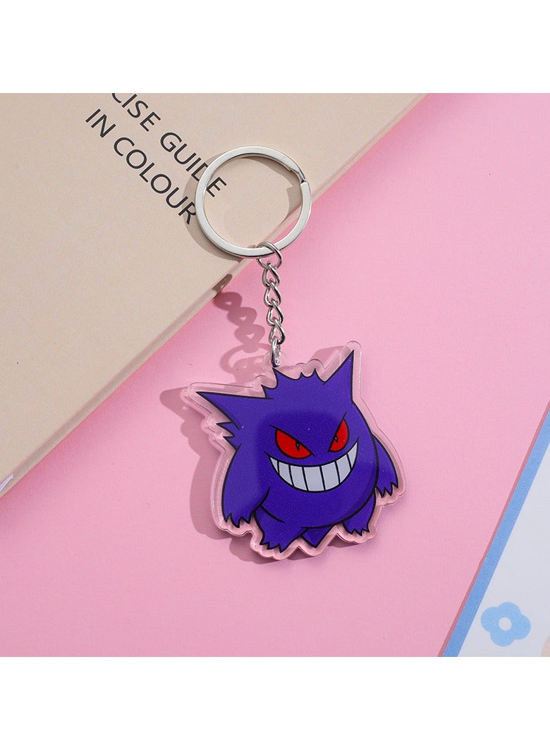 1-Piece Pokemon Gengar Acrylic Keychain
