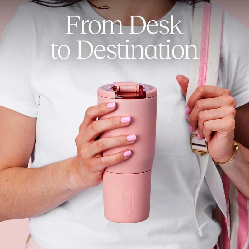 BrÃ¼Mate Nav 35oz 100% Leak Proof Insulated Travel Tumbler with Magnetic BevLockâ„¢ Lid - Double Wall Cup-Holder Friendly Stainless Steel Mug (Dark Aura) - Image 5