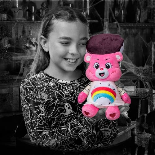 Basic Fun دببة العناية - الوحوش العالمية 9" دمية صغيرة - دب الفرح كعروس فرانكشتاين - دمية ناعمة وقابلة للعناق، حيوان محشو للبنات والأولاد، أعمار 4 سنوات فما فوق - Image 3