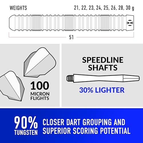 Harrows Caliber 90% Tungsten Steel Tip Darts Set I 21g to 30g All Weights Available I Huge 16pcs Bundle with Spare Shafts, Prime Flights & Travel Case(Silver, 25 Grams) - Image 4