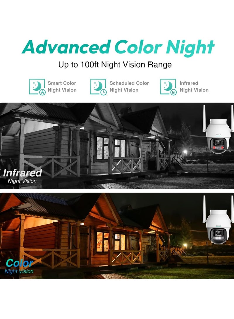 Botslab W311 2K 3MP High Resolution Outdoor Pan/Tilt Camera, with clear Two-Way Audio, IP66 Weatherproof, 360° Coverage, NVR Supported, Full Color Night Vision - Image 5