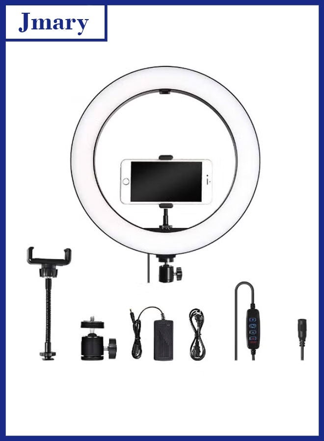 Jmary FM‑14R 14″ Ring Light – Adjustable LED Live‑Streaming & Photography Fill Light with 2900–6500 K, Remote Dimmer, 2 m Cord, 72‑LED High CRI  - Image 1