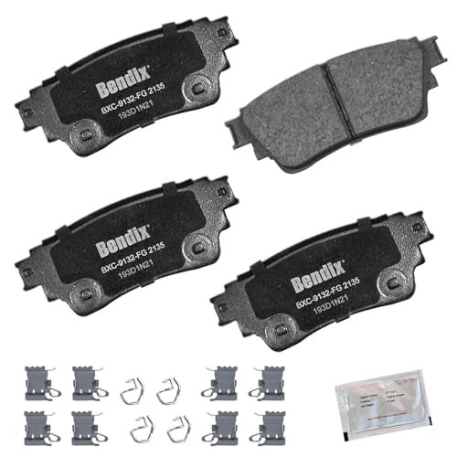 Bendix Priority1 CFC2135 Ceramic Rear Brake Pads for Mitsubishi Eclipse Cross 2020, Eclipse Cross 2024-2022, Outlander 2021-2017, Outlander PHEV 2023-2018 - Image 1