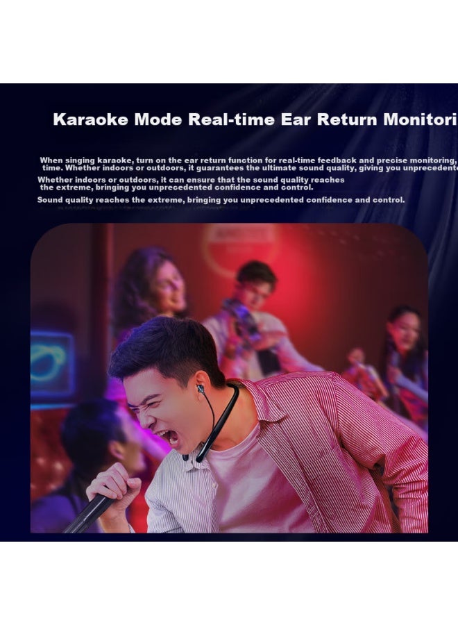 Oksj Neckband Bluetooth Earphones For Sports Running, Wireless Neck Hanging Earphones For Karaoke With Long Battery Life, Magnetic Attraction, Enc Noise Reduction For Calls, Compatible With Apple/huaw - Image 2
