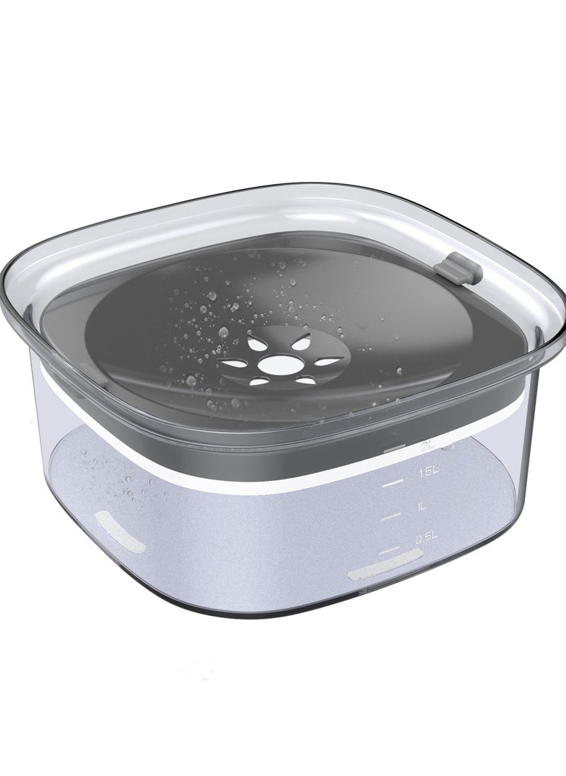 SYOSI - Large Capacity Dog Water Bowl, No Spill Water Bowl for Dogs,  Dog Food Water Bowl Slow Water Feeder, Suitable for Vehicle Carried Travel Drinking Water Bowl for Dogs, Cats - Image 1