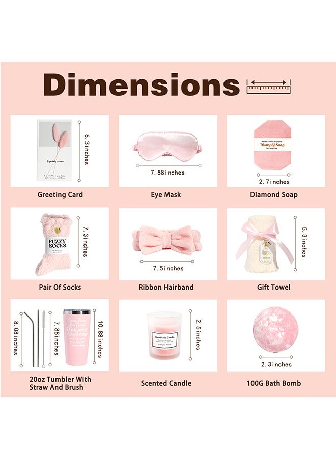 Beauenty Birthday Gifts for Women, Self Care Gifts, Relaxing Spa Gift Basket Set, Unique Gifts for Her, Friends, Mom, Sister, Coworker, Wife, Girlfriend, Care Set for Valentine’s Day, Mother’s Day - Image 2