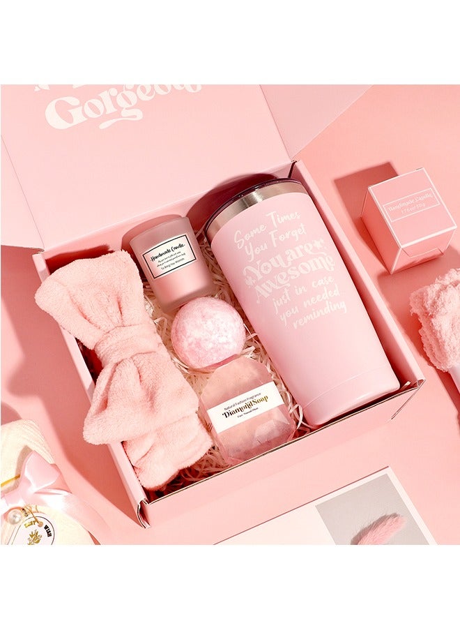 Beauenty Birthday Gifts for Women, Self Care Gifts, Relaxing Spa Gift Basket Set, Unique Gifts for Her, Friends, Mom, Sister, Coworker, Wife, Girlfriend, Care Set for Valentine’s Day, Mother’s Day - Image 3