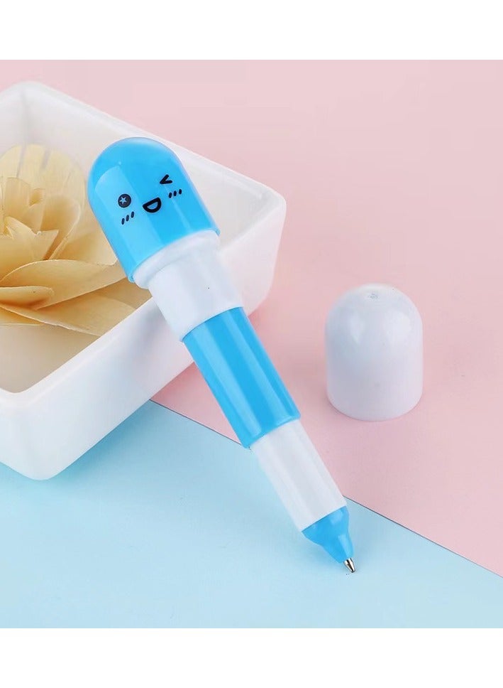 Generic 3 pcs Vitamin pill Ballpoint Pen, Novelty Retractable Gift Ball pen with Smiling Face Cute Cartoon Emotion - Image 4