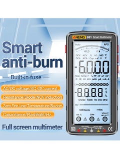 ANENG 681 6000 Counts Digital Multimeter Smart Anti-burn Rechargeable Universal Meter NCV Tester 5-inch Large LCD with Backlit Flashlight  - Image 3