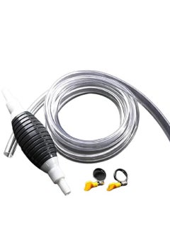 Trendmad Trendmad Oil Transfer Pump Fuel Transfer Pump Kit High Flow Hand Oil Pump Portable Manual Car Fuel Pump for Petrol Diesel Oil Liquid Water Fish Tank with 2 Metre 