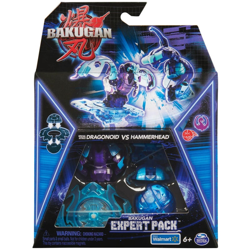 BAKUGAN Bakugan 3.0 Third Generation 2023 Expert Pack Special Attack Dragonoid vs Hammerhead  - Image 1
