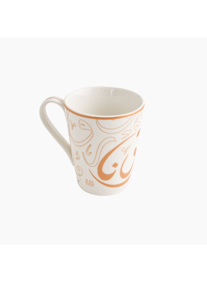 Zinnia Rosa By Zinnia  Nortona Mug – Gold Porcelain – Modern Coffee Mug - Image 2