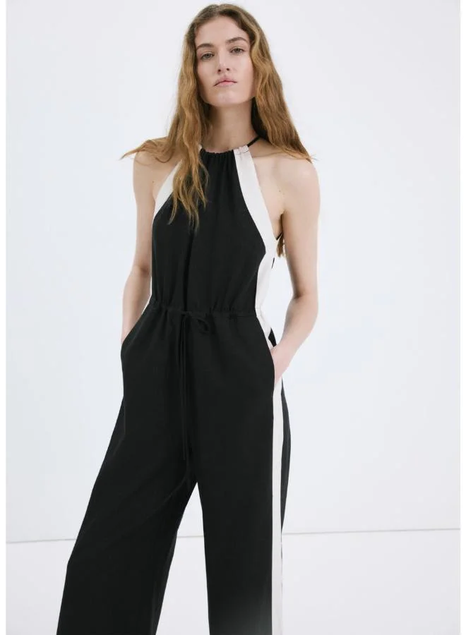 مانجو Linen halter jumpsuit