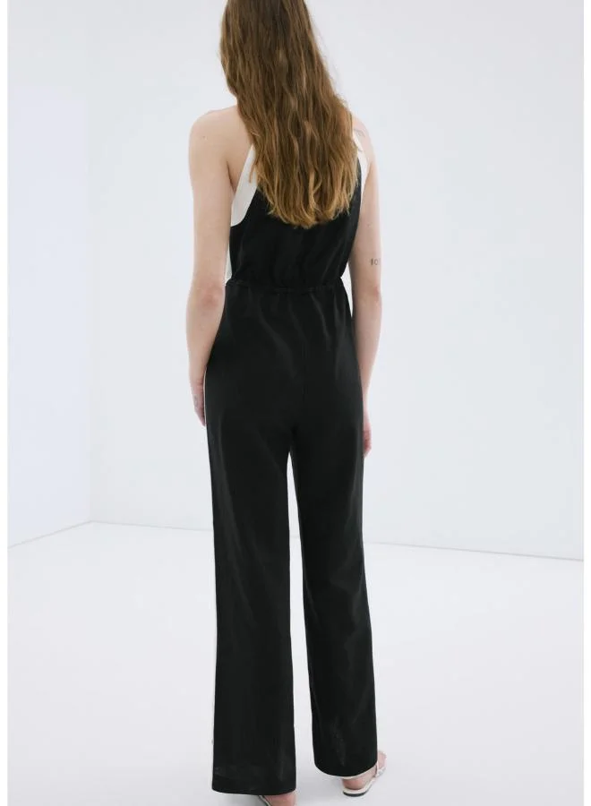 مانجو Linen halter jumpsuit