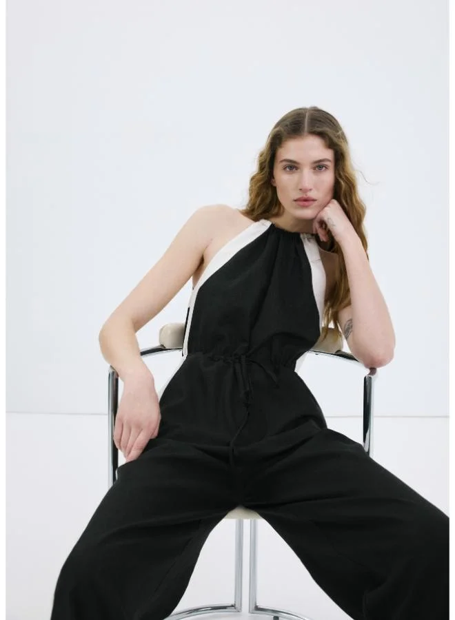 MANGO  Linen halter jumpsuit for Women | Best Price UAE
