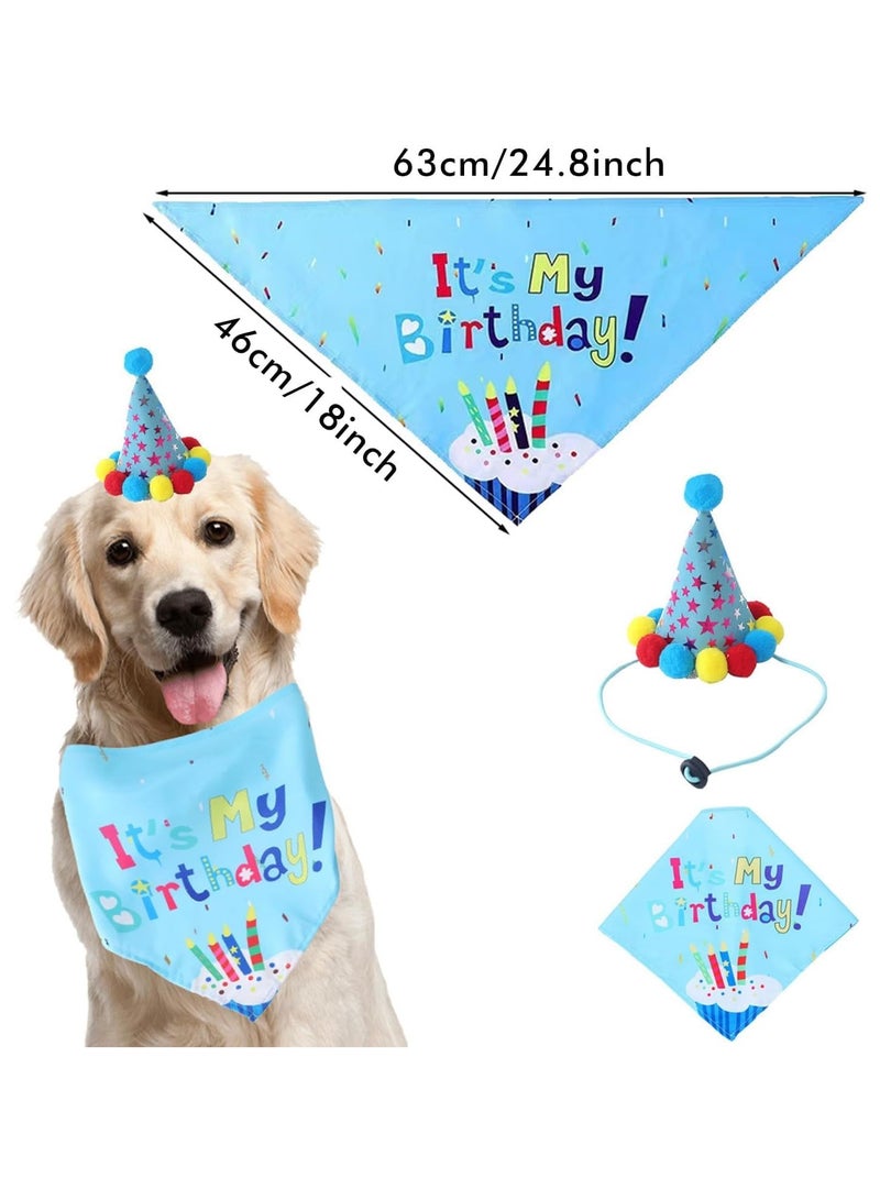 SYOSI Dog Birthday Party Set - Includes Birthday Hat, Bandana Scarf with Cute Dog Bow Tie, Banner, and Balloons for Pet Party Decorations and Supplies - Image 5
