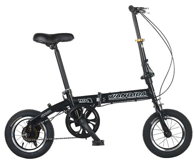 Sharpdo 12 Inch Lightweight Folding Mountain Bike for Teenagers， Height Adjustable High Carbon Steel Frame Dual Disc Brakes Folding Bicycle for Adults Youth Men Women - Image 1