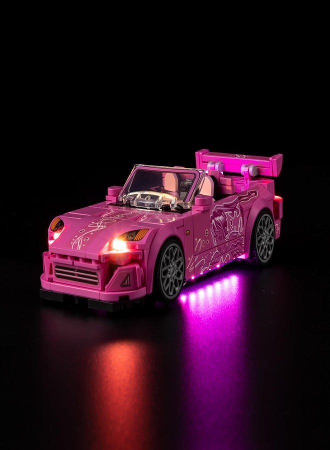 طقم إضاءة BrickSoul لمجموعة بناء Lego Speed Champions 2 Fast 2 Furious Honda S2000 77241 | ملحقات إضاءة بتصميم مطور | تقنية إخفاء الكابلات للعرض (مجموعة 77241 غير متضمنة) - Image 1