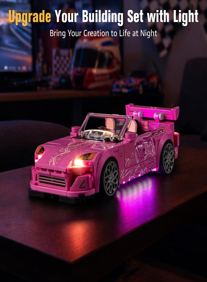 طقم إضاءة BrickSoul لمجموعة بناء Lego Speed Champions 2 Fast 2 Furious Honda S2000 77241 | ملحقات إضاءة بتصميم مطور | تقنية إخفاء الكابلات للعرض (مجموعة 77241 غير متضمنة) - Image 5