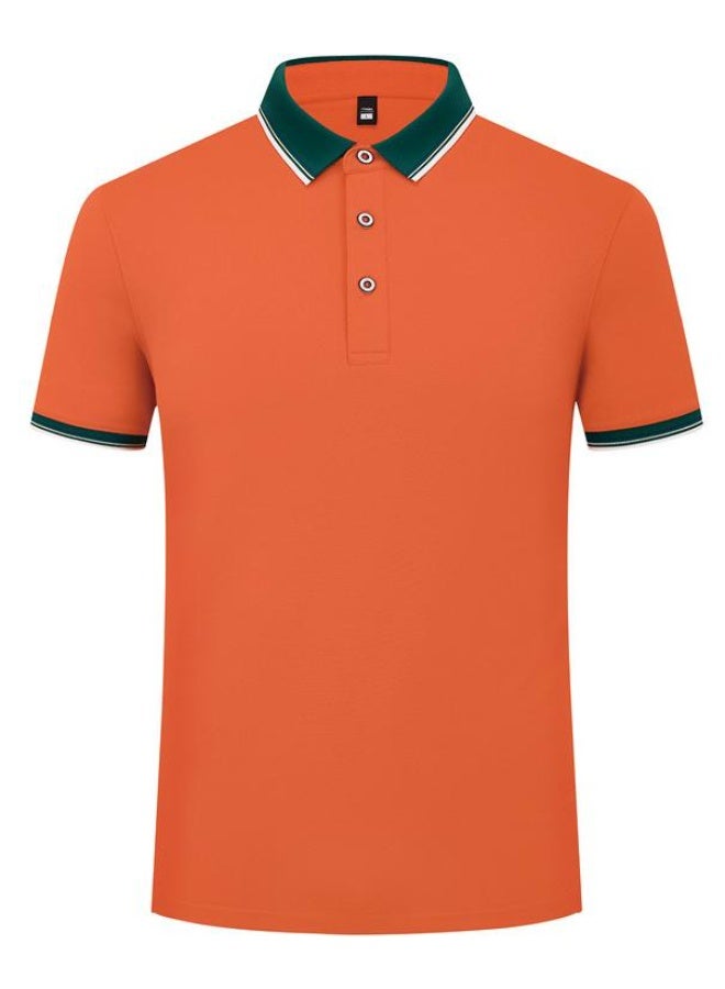 Summer Short Sleeve Polo Shirt Corporate Workwear Collared T-Shirt Men's Fashion  - Image 1