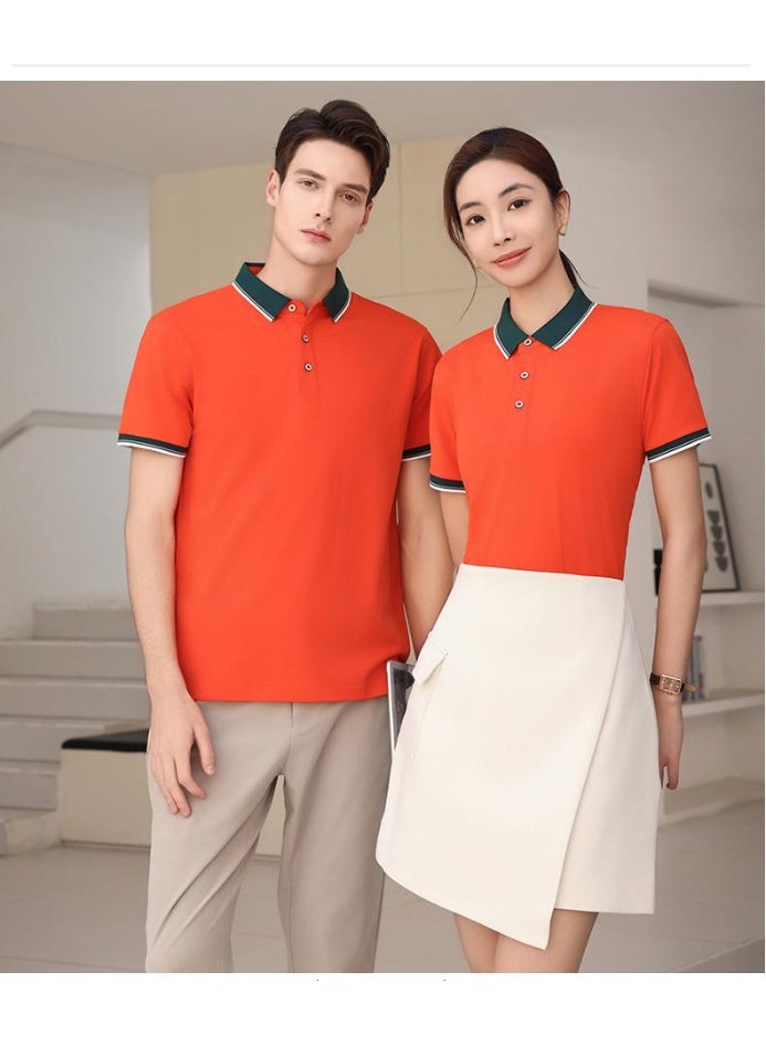 Summer Short Sleeve Polo Shirt Corporate Workwear Collared T-Shirt Men's Fashion  - Image 2
