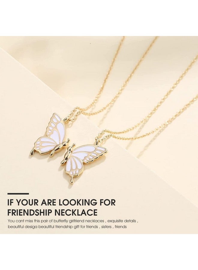 ZIBUYU® Necklace for Girls and Women Stylish Cute Butterfly Necklace Alloy BFF Best Friend Friendship Necklace Butterfly Pendant Locket Rakhi Birthday Gift for Women, Girls, Sister (Golden) - 1 Pair - Image 5