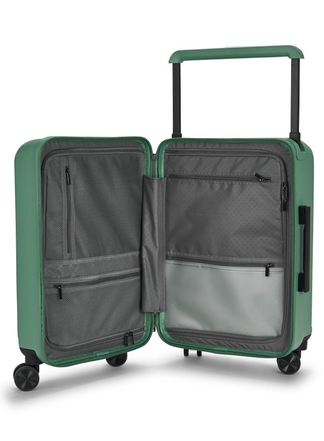 LIMRA Travel Bag From Limra Made Of PC Cabin Carry Check-In Luggage Trolley Size 20 inch Color Green - Image 4