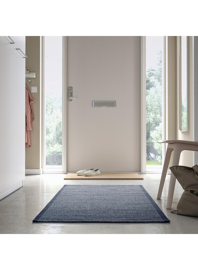 Zaboon Rug, flatwoven, blue, 80x150 cm - Image 4