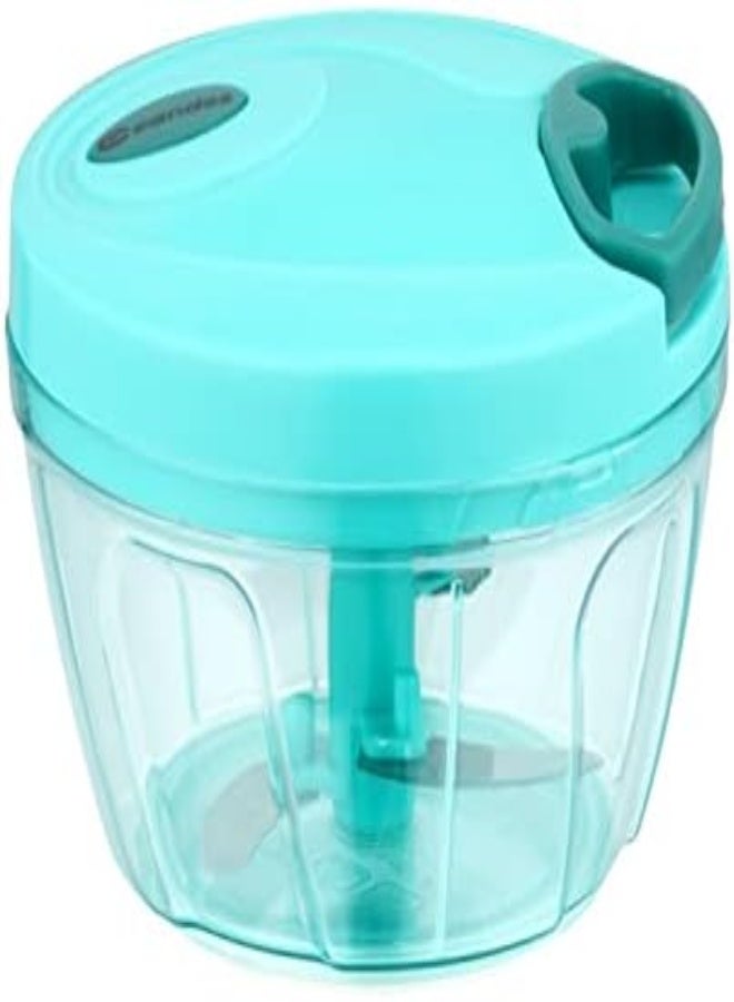 AKDC Candes Quick Hand Stainless Steel Blades, Vegetable And Fruits Chopper (Green) - Image 1