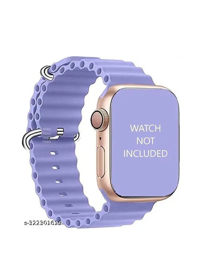 For Watch ultra Band 49mm 45mm 44mm 42mm Men Women, Soft Silicone Sport Band Replacement Strap for ultra Watch Ultra2/Ultra iWatch Series SE  7 6 5 4 3 2 1 - Image 2