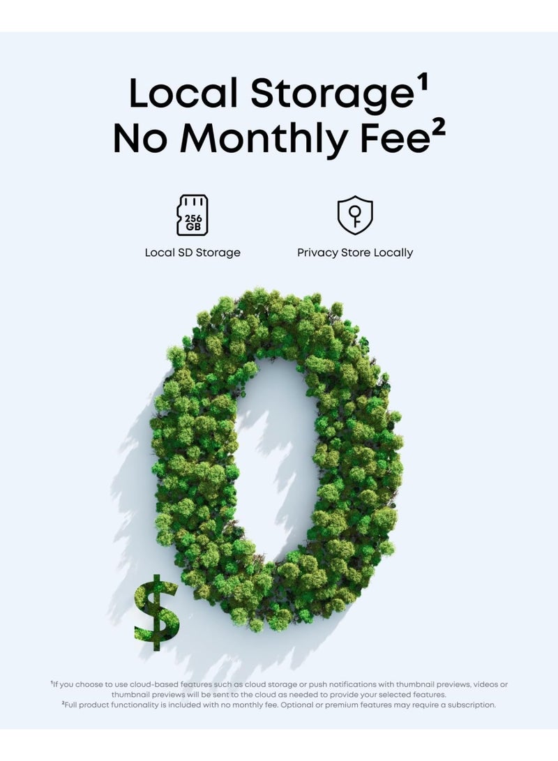 eufy Security eufyCam C35, Wireless Security Camera, Outdoor and Indoor, Magnetic Mount, Colour Night Vision, Subscription-Free On-Device Storage, IP67, Supports Solar Panel, White - Image 5