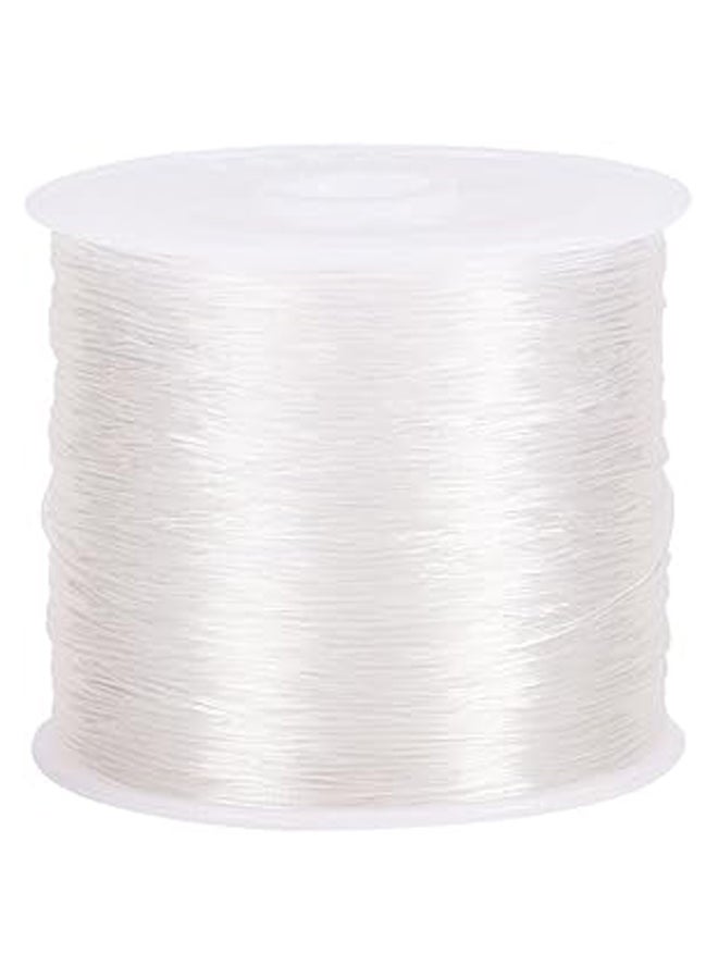 100m 0.6mm Clear Fishing Line Invisible Nylon Thread Jewelry String Wire Beading Cords String for Seed Beads Jewellery Bracelet Making Party Decor Ornament Hanging - Image 1