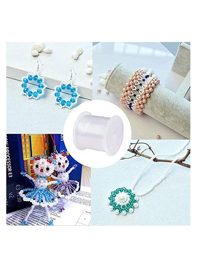 100m 0.6mm Clear Fishing Line Invisible Nylon Thread Jewelry String Wire Beading Cords String for Seed Beads Jewellery Bracelet Making Party Decor Ornament Hanging - Image 3