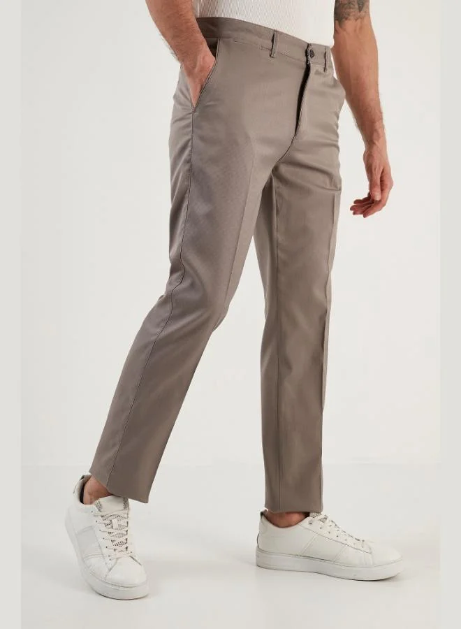 Buratti  Buratti Cotton Regular Waist Regular Fit Straight Leg Trousers Men's PANTS 613HISAR for Men | Best Price UAE