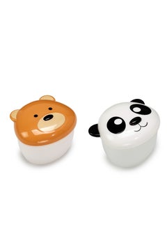 melii Adorable Airtight, Leakproof Kids Food Storage Set - Bear And Panda  - Image 1