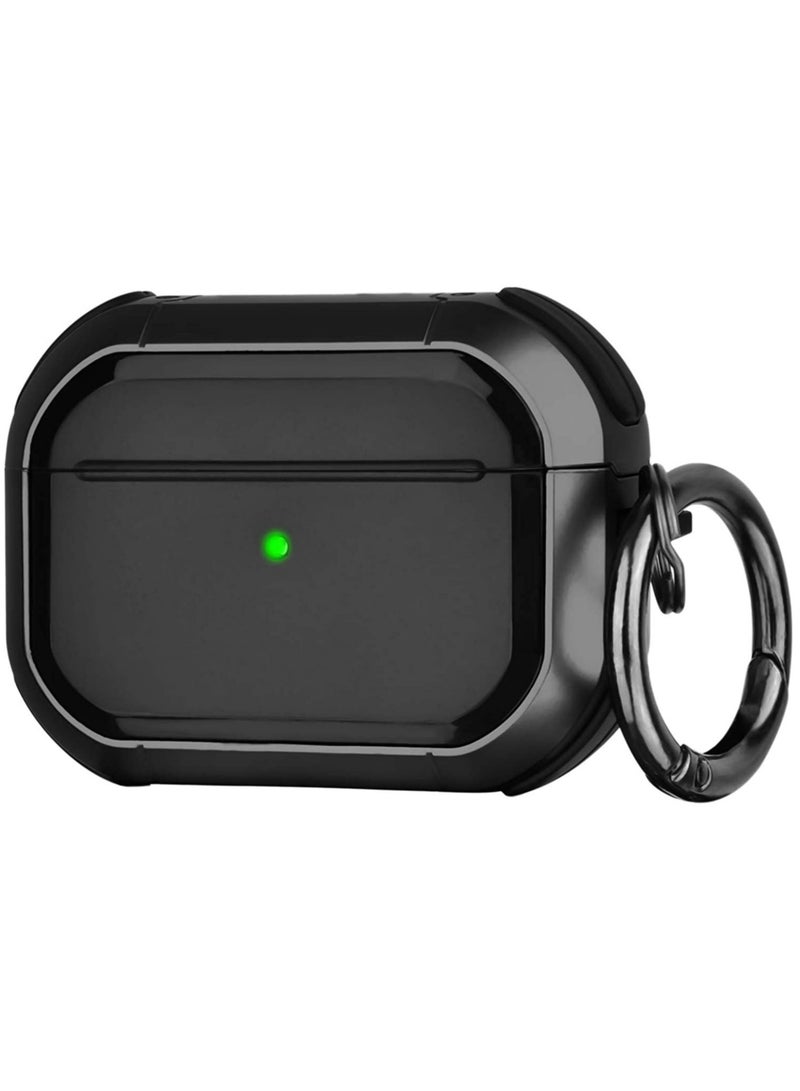 ELTRAZONE Luxury Airpods Pro Case Armor TPU Anti-fall -Shockproof Cover For Apple AirPods Pro With Keychain - Image 1