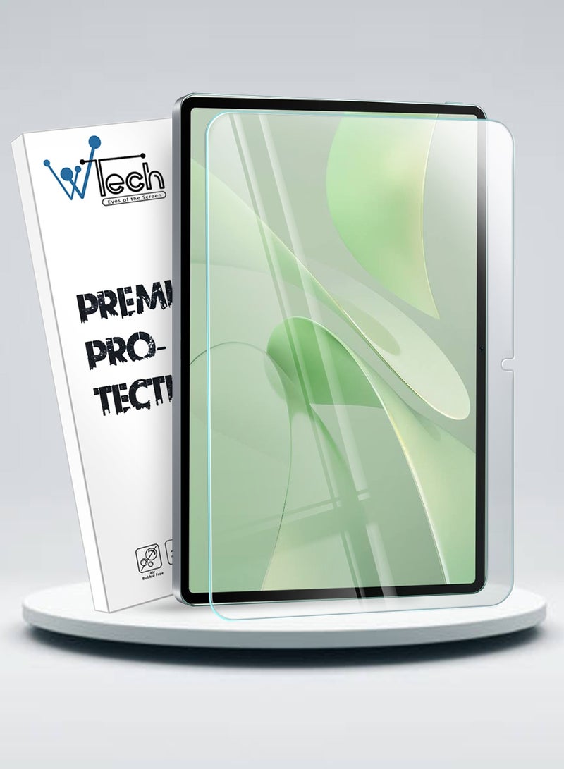 دبليو تيك حوالي ماتي باد 12 إكس 2025 (12.0 بوصة) سلسلة ويتيك المتميزة واقي شاشة زجاجي مقوى كامل التغطية بحواف منحنية (TSGPCN) - شفاف - Image 1