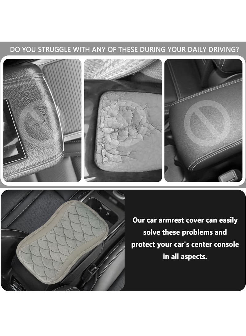 MOB High Quality Car Armrest Cushion Handrail Pad Soft and Comfortable For Car Cushion Pad 1 Pcs Grey - Image 5