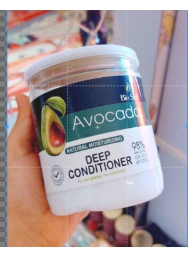 Biosoft Argan Oil Avocado Hair Mask: Deep Hydration and Intensive Nourishment. 98% Natural Ingredients. Silicone and Preservative Free. - Image 1