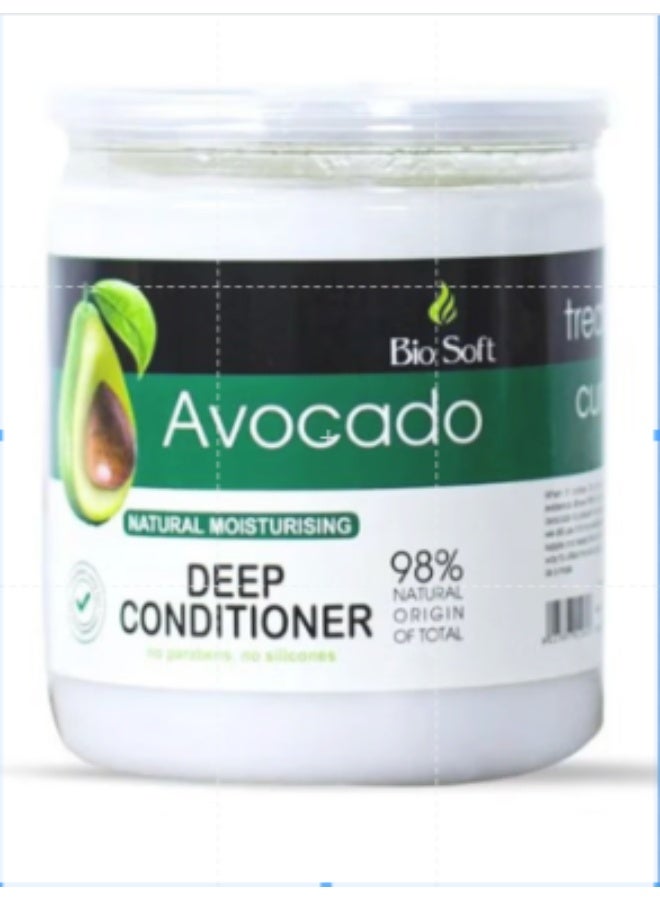 Biosoft Argan Oil Avocado Hair Mask: Deep Hydration and Intensive Nourishment. 98% Natural Ingredients. Silicone and Preservative Free. - Image 2