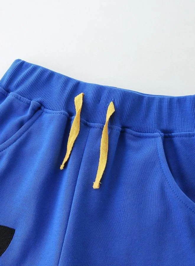 يونيكي Blue Regular Fit Mid Rise Printed Shorts