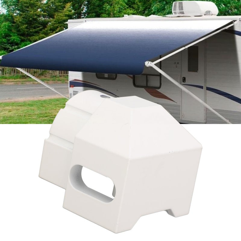 RV Awning End Plug White Solid Aluminum Durable Easy Installation Replacement for Sunchaser II - Image 2