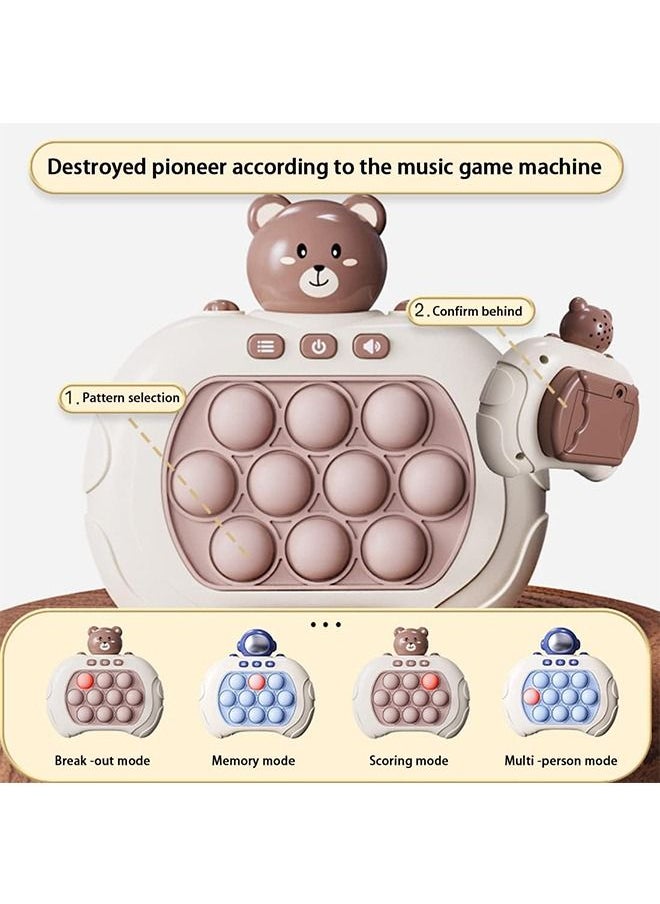 YelaJoy - Handheld Game for Kids, Bear Puzzle Pop Light up Game, Portable Fidget Travel Games, With Great Flexibility and Softness, Bpa Free, Stress Relief Toys for Age 3-9 - Image 1