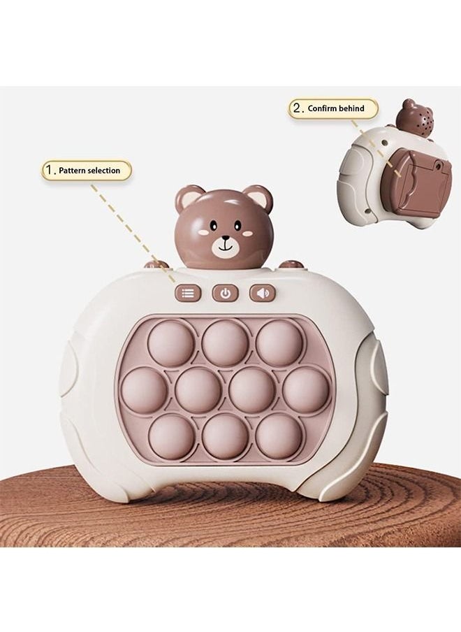 YelaJoy - Handheld Game for Kids, Bear Puzzle Pop Light up Game, Portable Fidget Travel Games, With Great Flexibility and Softness, Bpa Free, Stress Relief Toys for Age 3-9 - Image 1